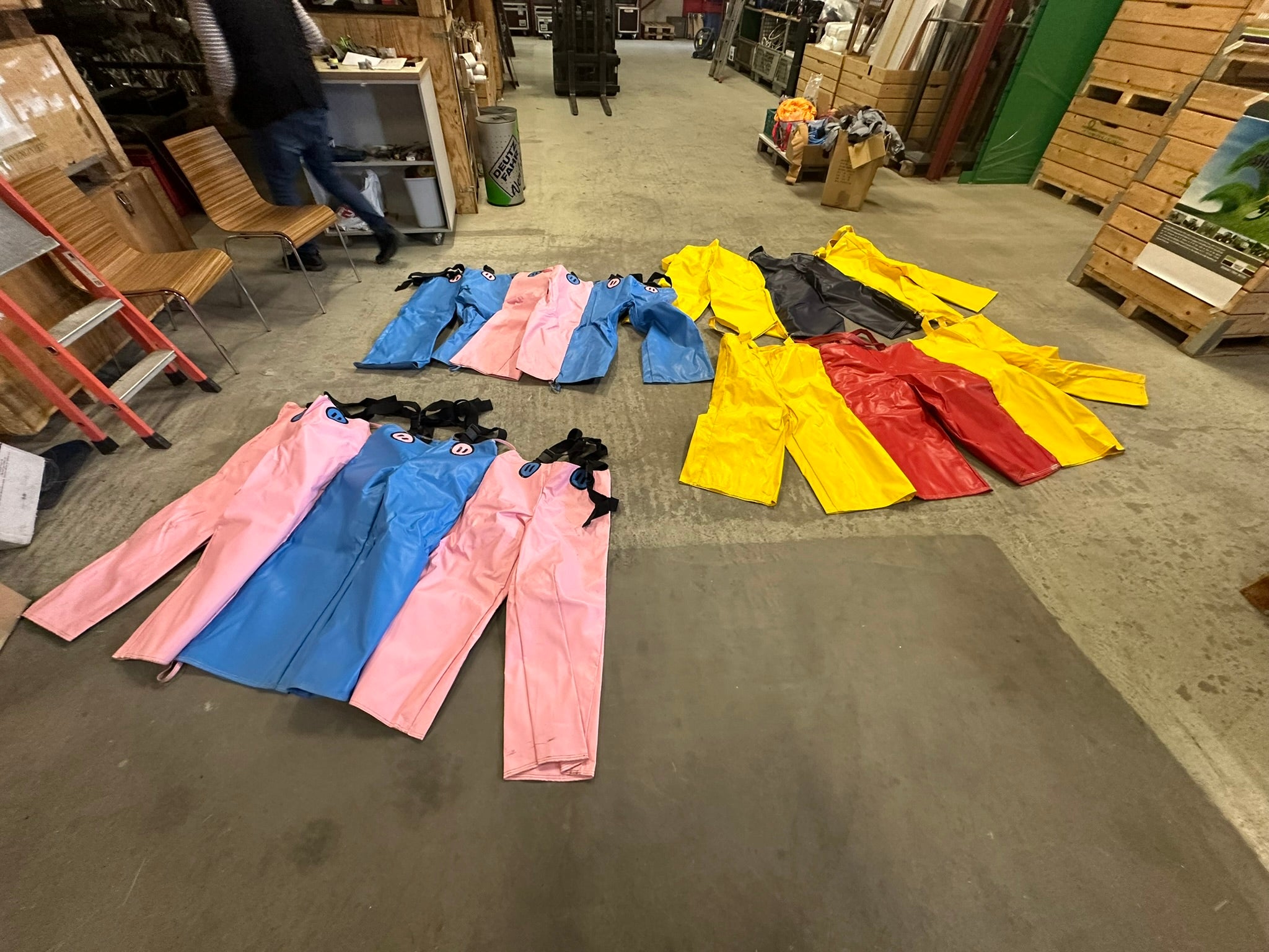 Spaßhose Teamwork 3 Personen Zwilling / Drillingshose Teaming – 4