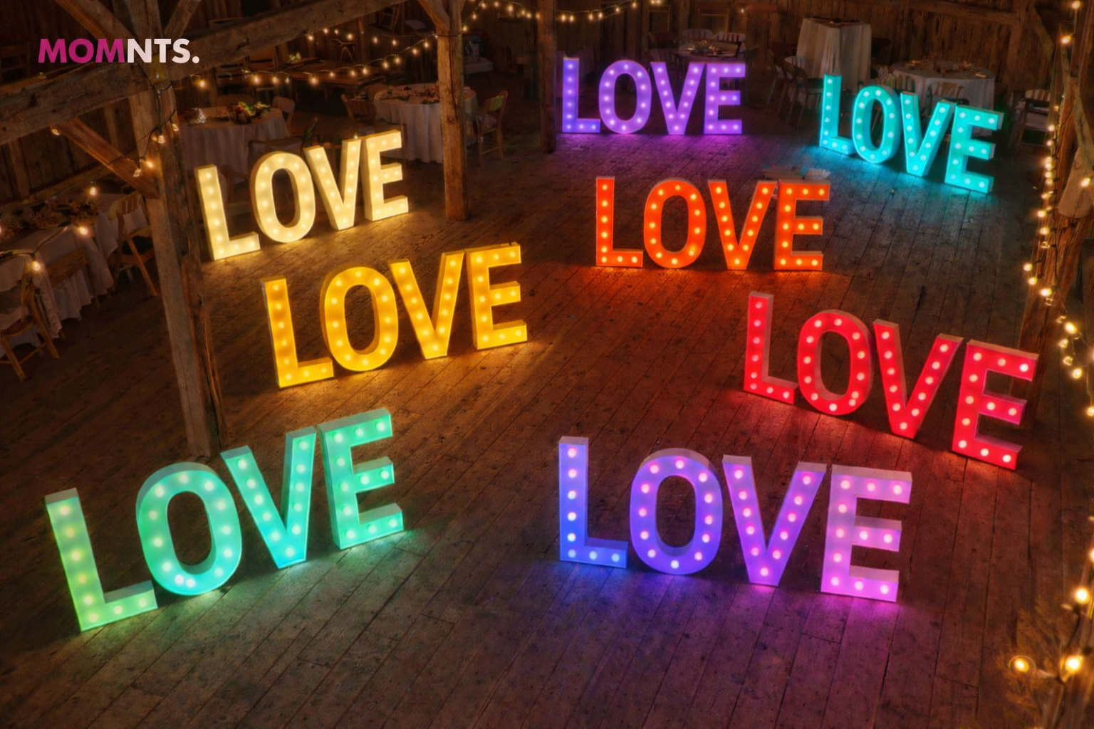 XXL LOVE Buchstaben LED RGB Farben & Effekte 1,2m Höhe – 2