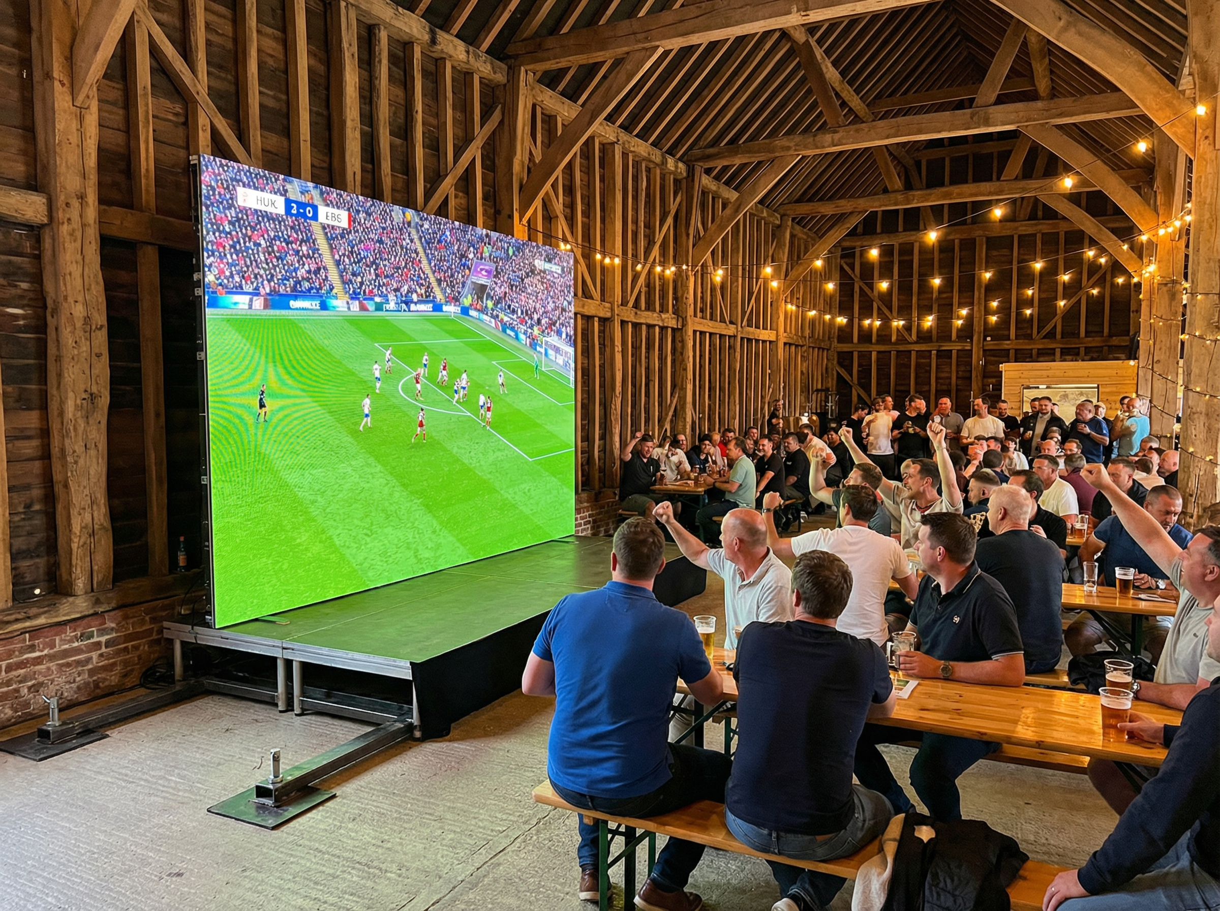 LED Videowand 4,5x3m LED Wall Großbildleinwand P3.91 – 2