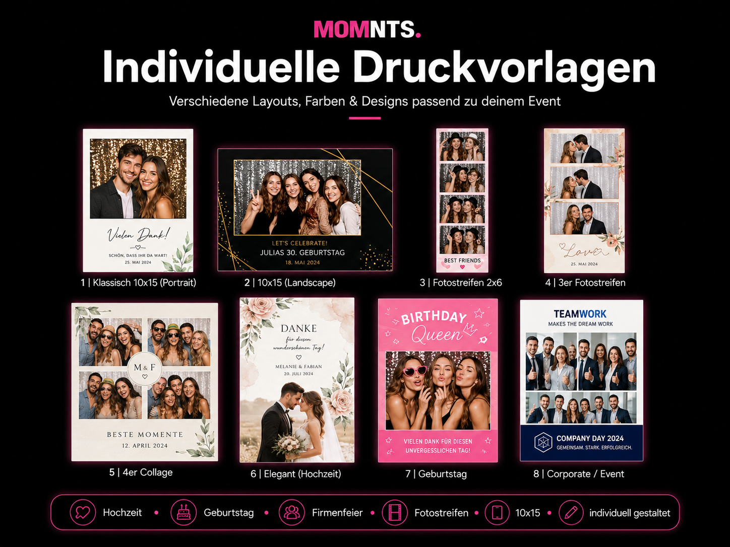 Fotobox mieten: Magic Mirror Fotospiegel Photobooth ab 199€ – 4