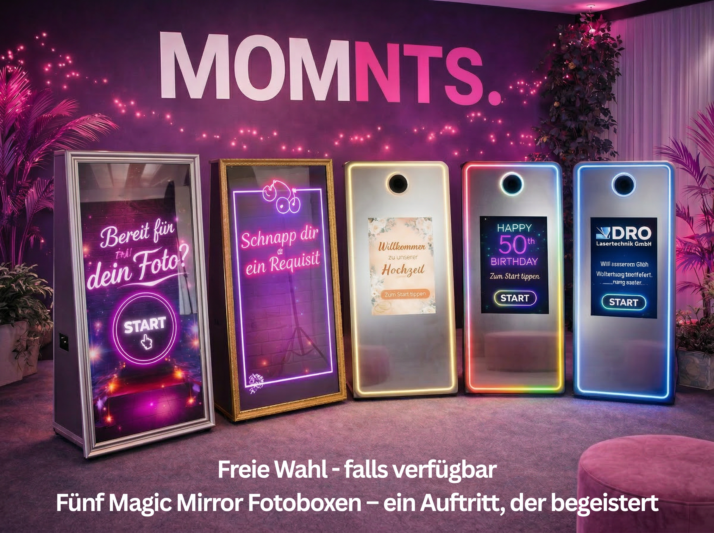 Event-Paket: Fotobox, LED-Tanzfläche & LED Videowand – 2
