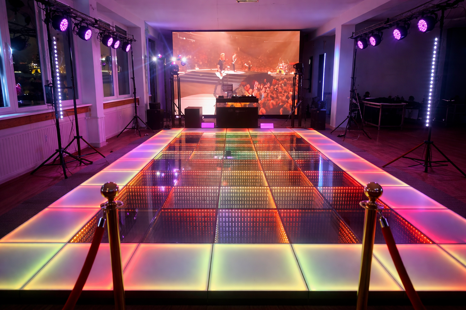 LED Dancefloor LED beleuchtete Tanzfläche Tanzboden 30qm – 2