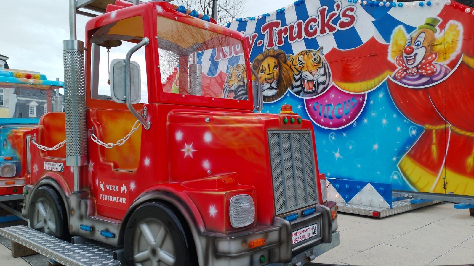 Kindereisenbahn, Kinderkarussell, Karussell Kidy-Trucks – 3