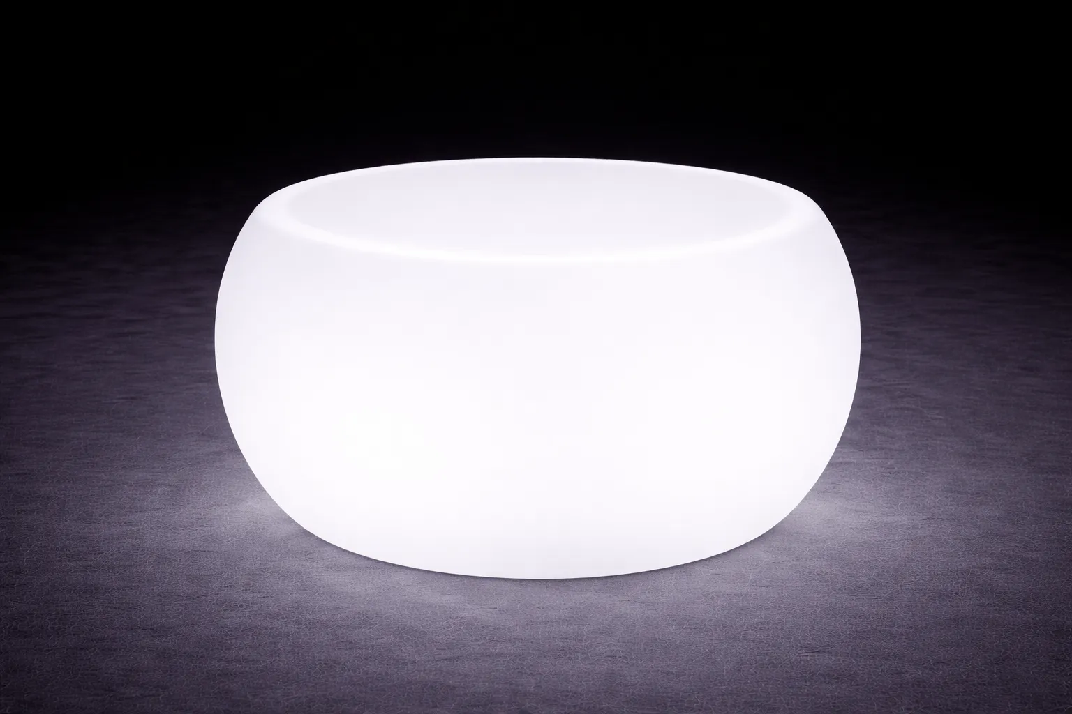 LED Tisch rund mieten – beleuchtetes Loungemöbel