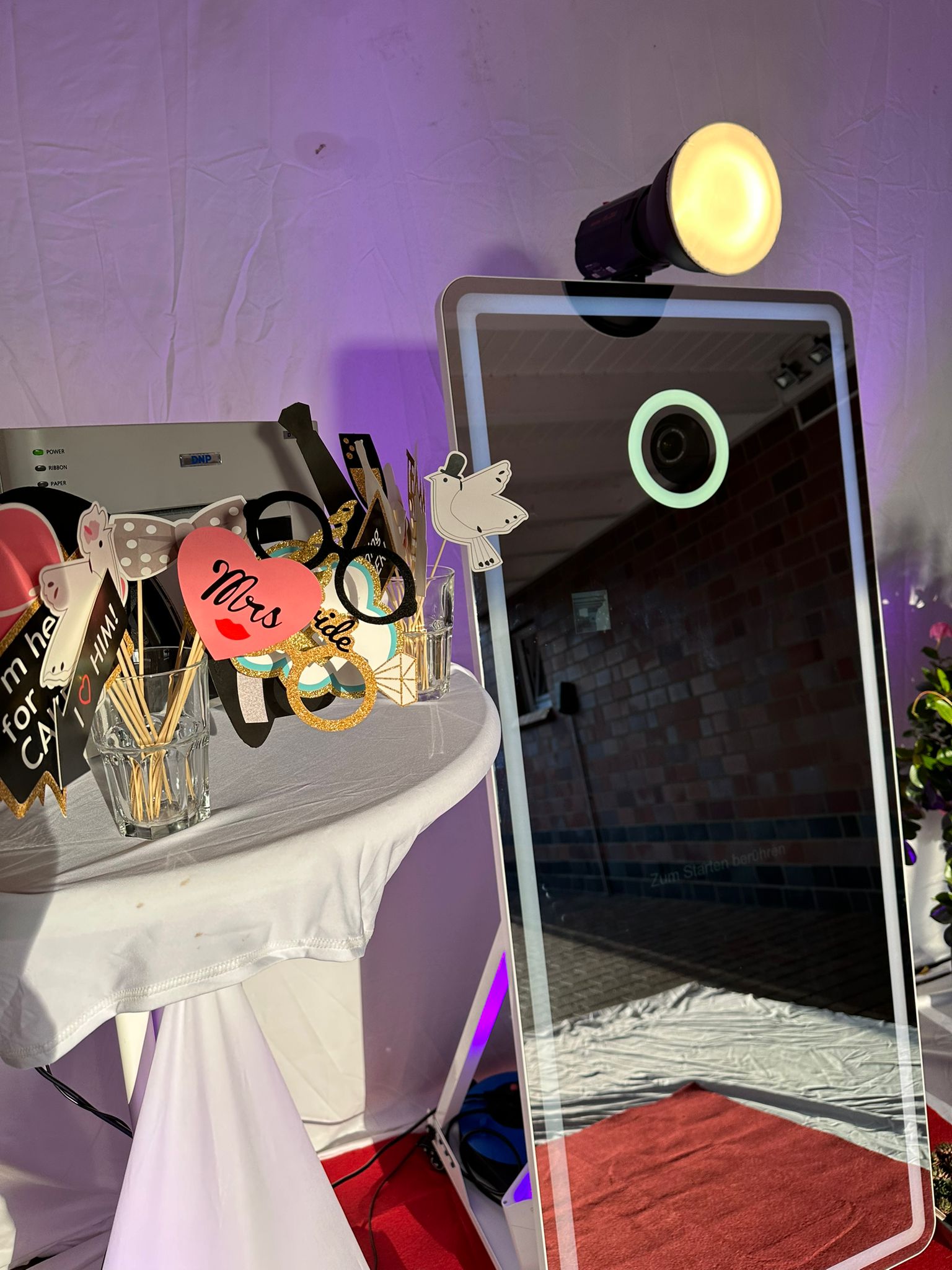 Fotobox / Magic Mirror mit Sofortdruck mieten für Hochzeit / Geburtstag – 3