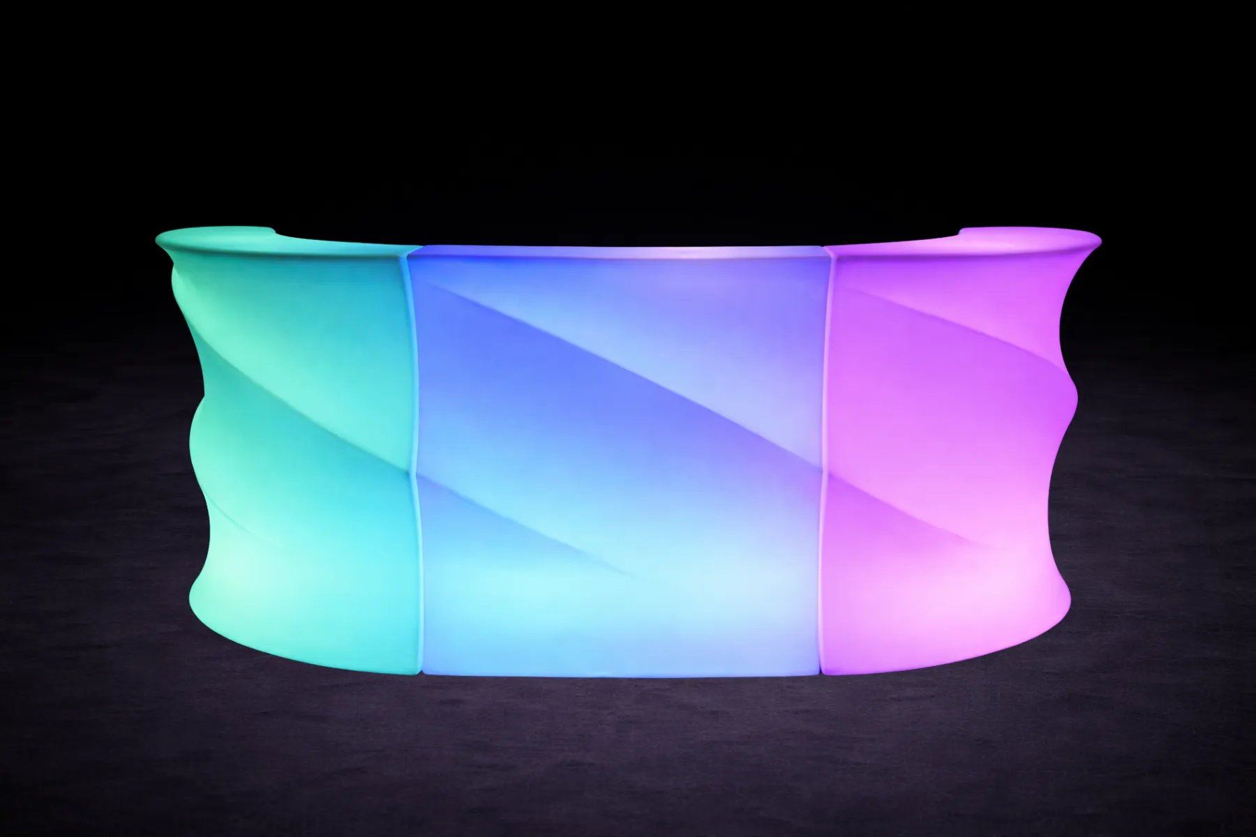 LED Theke elegant mieten – beleuchtetes Loungemöbel – 2