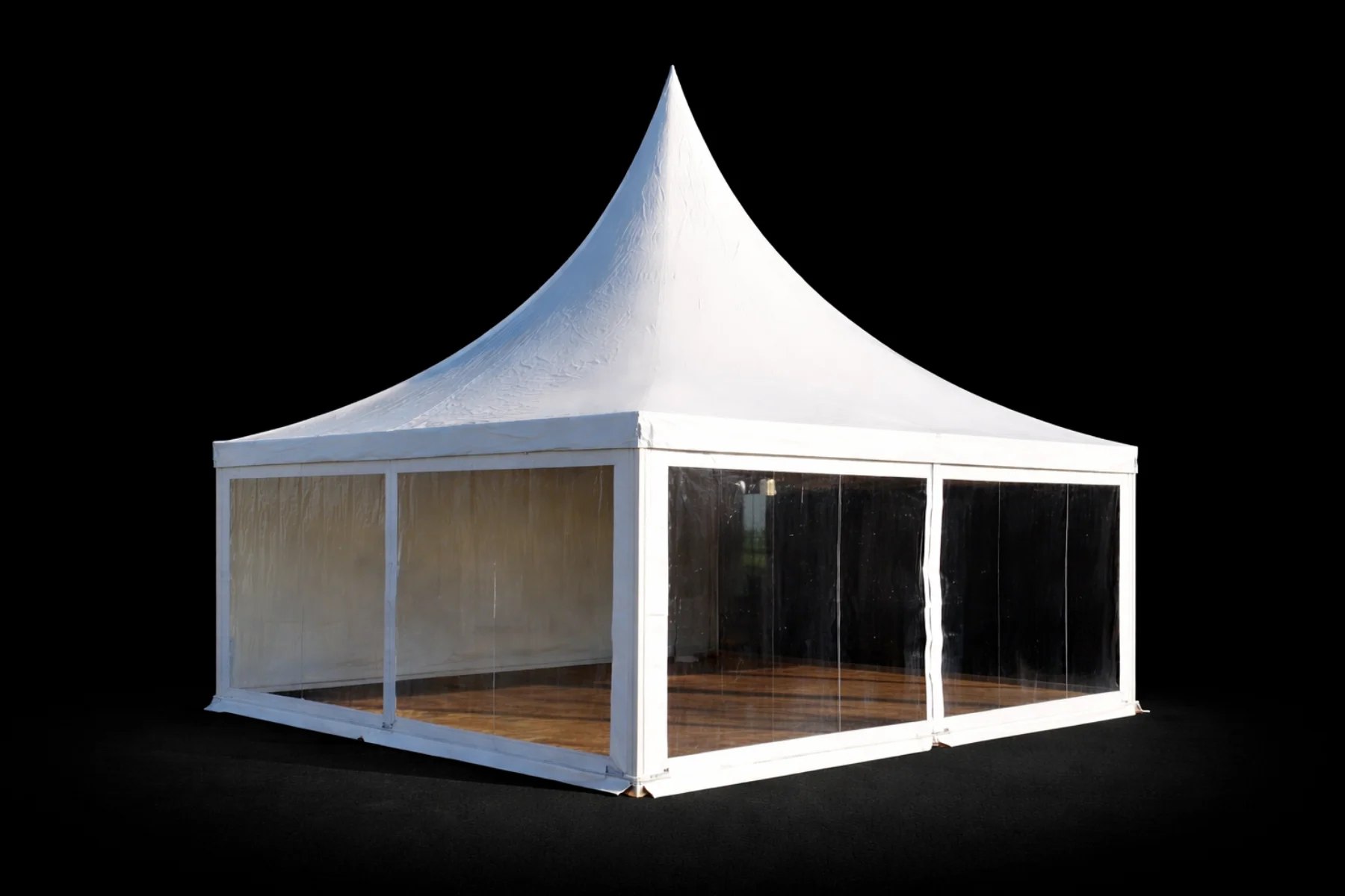 Pagodenzelt 6x6m mieten – 36 m², modular erweiterbar