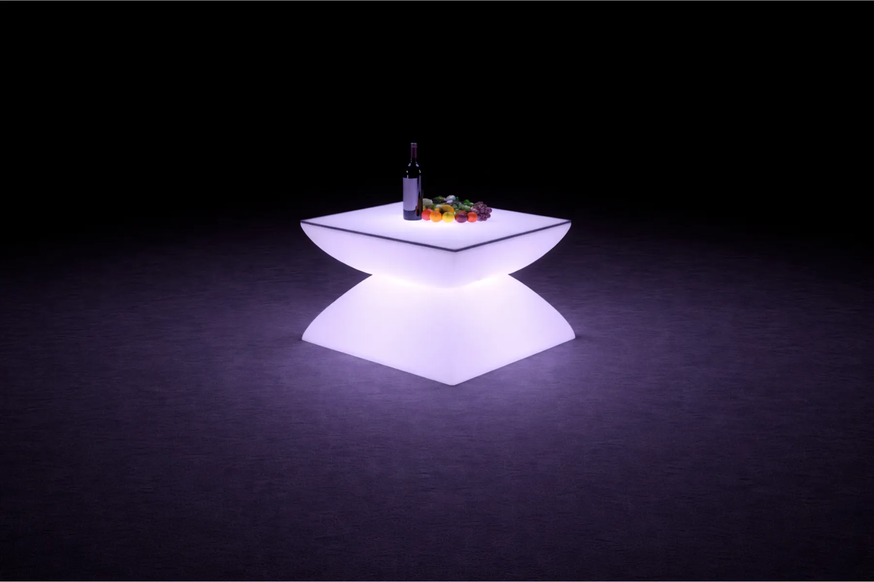 LED Cocktailtisch mieten – beleuchtetes Loungemöbel