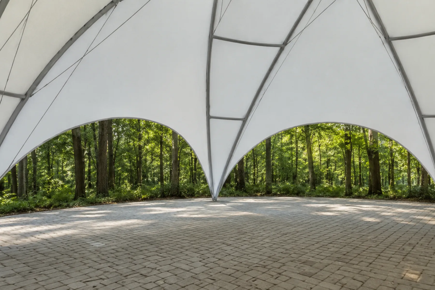 Hexadome-Zelt 12x12m mieten – Geodät-Zelt, kombinierbar – 5