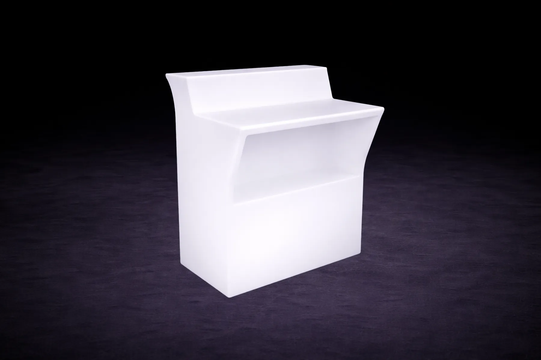 LED Theke elegant mieten – beleuchtetes Loungemöbel – 3