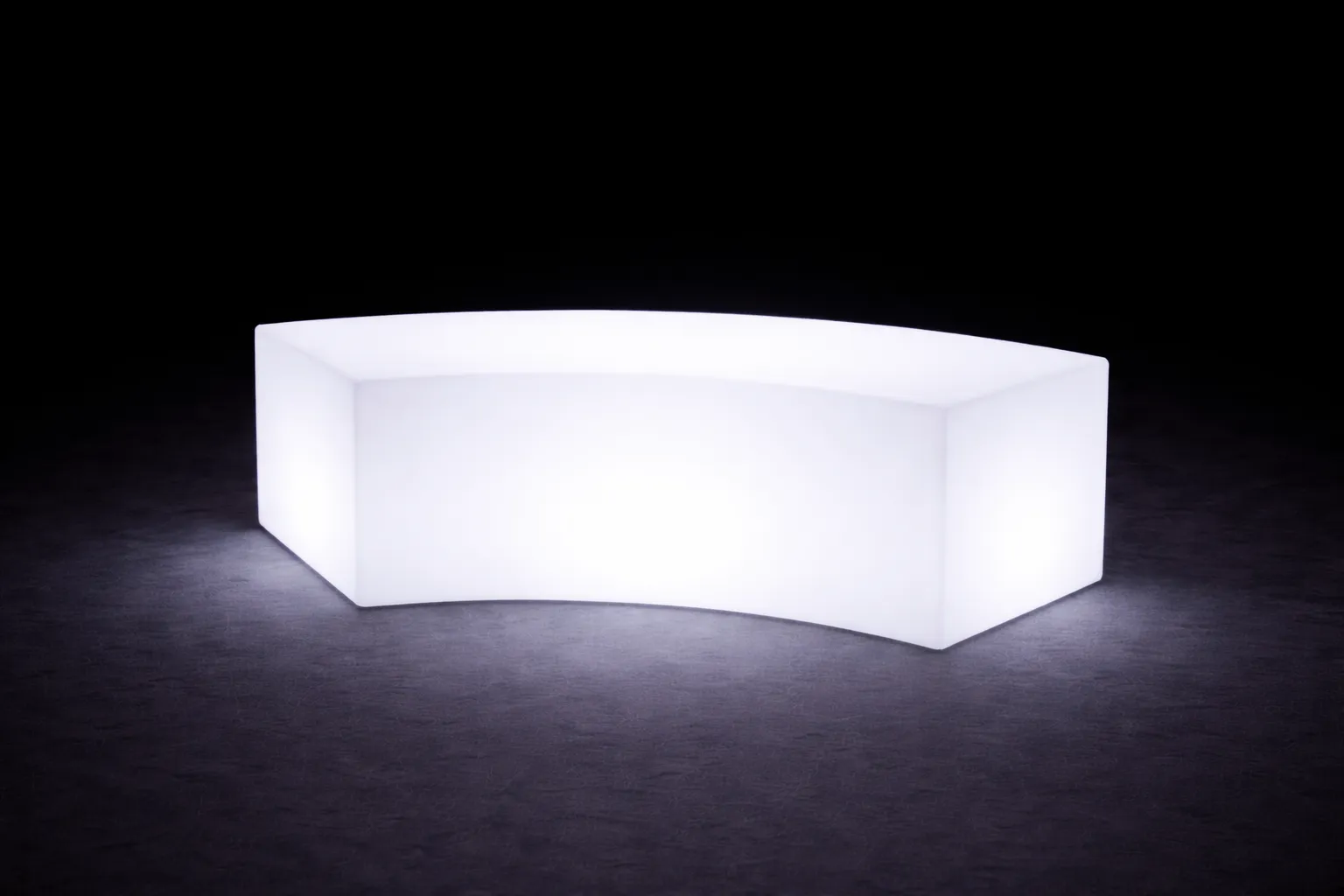 LED Cube Curve mieten – beleuchtetes Loungemöbel