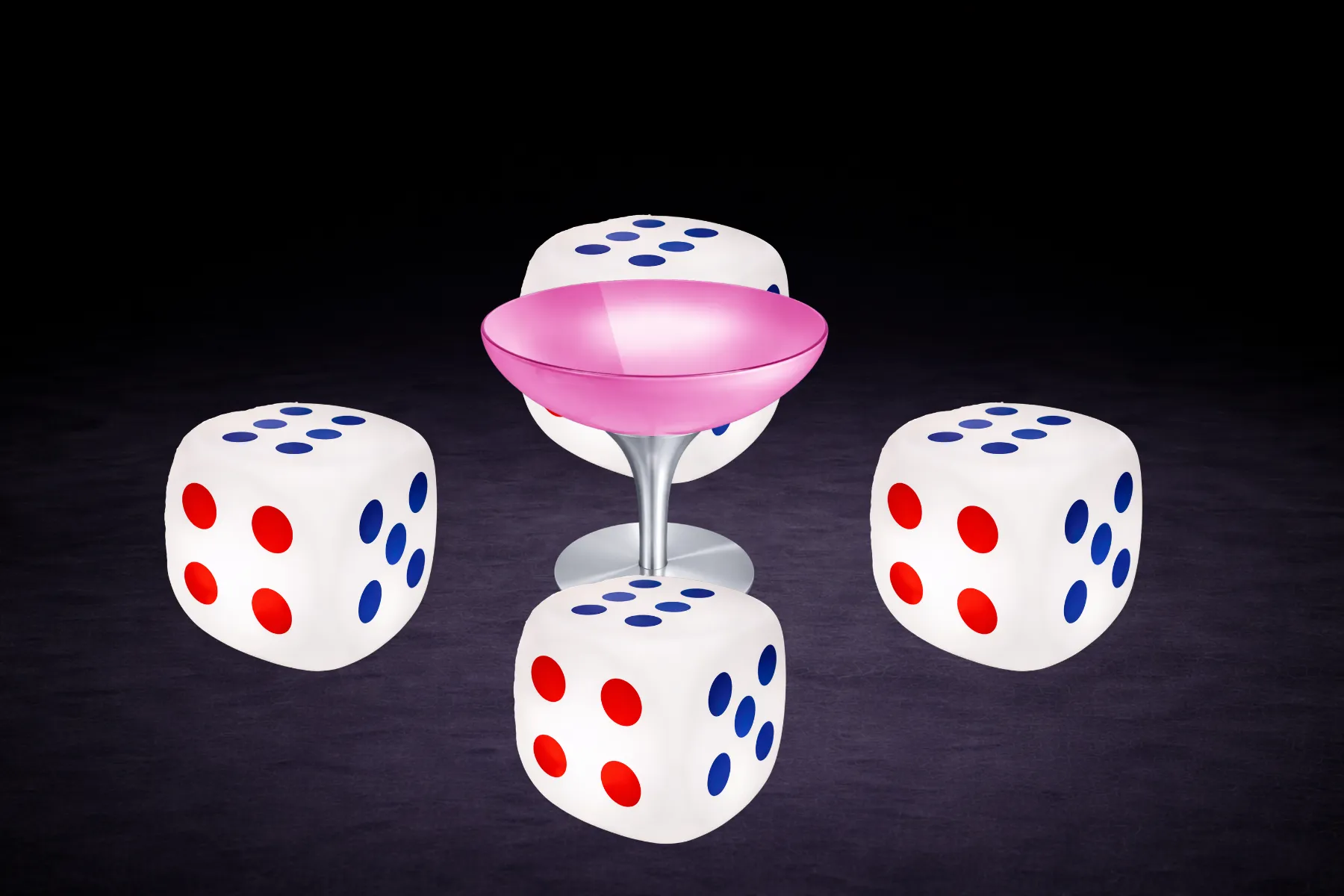 LED Cube Dice mieten – beleuchtetes Loungemöbel – 2