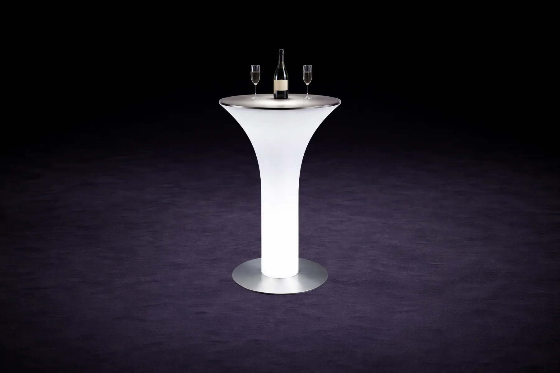 LED Stehtisch elegant mieten – beleuchtetes Loungemöbel – 2
