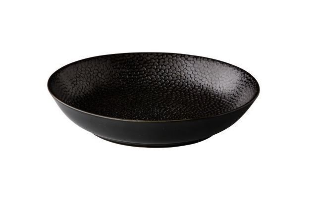 "Honeycomb" Coupe Teller 27,5 cm, Schwarz, mit Struktur, Haptik, Modern, Extravaganz, Hochwertig, Menüteller, Bowl, tiefer Teller, Suppenteller, Ambiente – 3