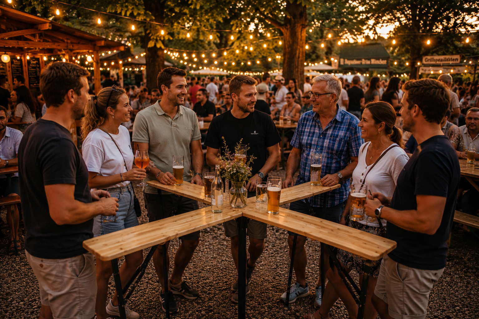 Premium Outdoor-Stehtisch für Sommerfest, Vereinsfeier & Gartenparty mieten – 3