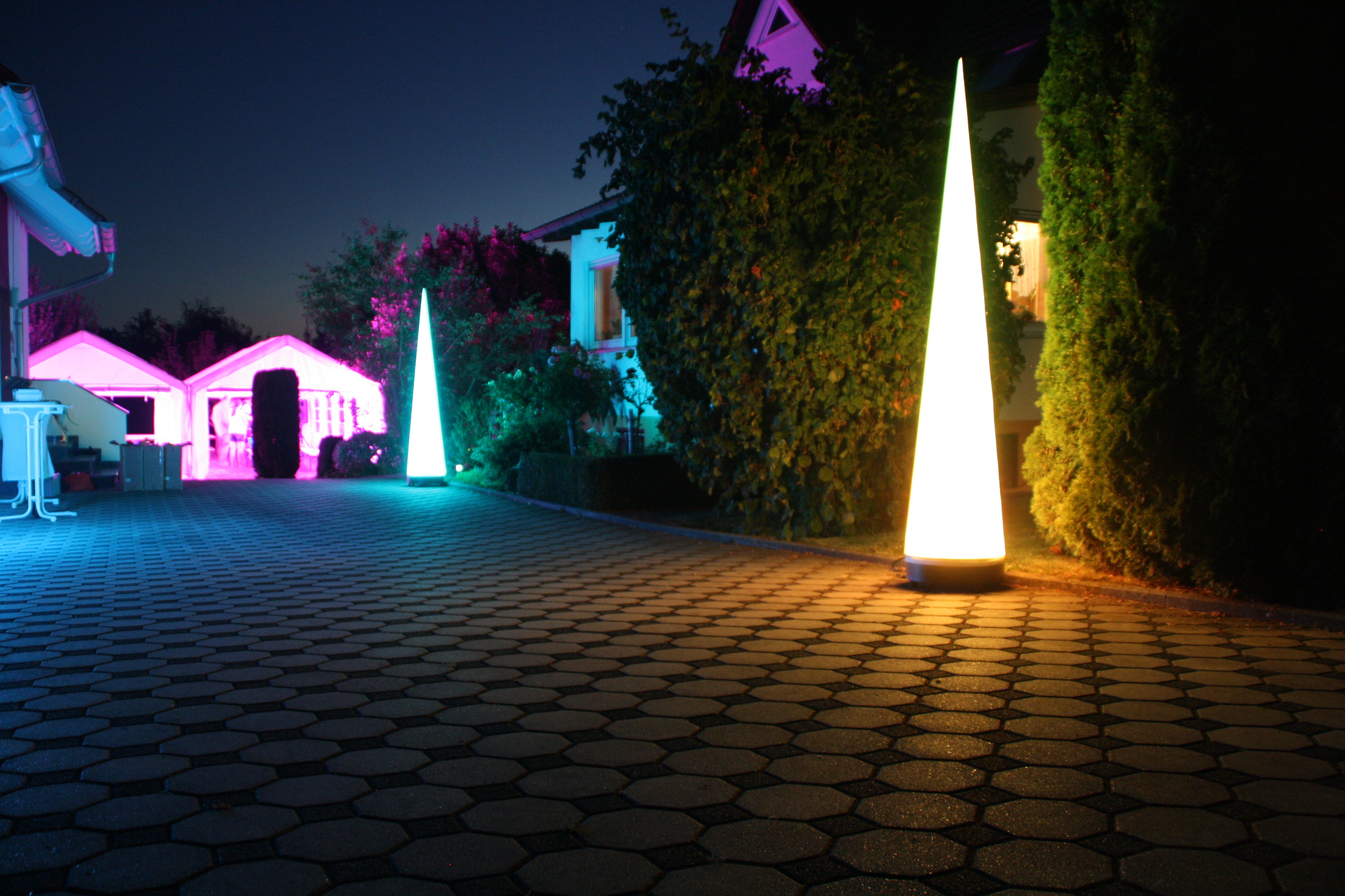 Aircone - aufblasbare Lichtsäule mit LED-Modulen