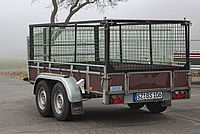 Anhänger mieten, Kastenanhänger mit Gitteraufbau – 2
