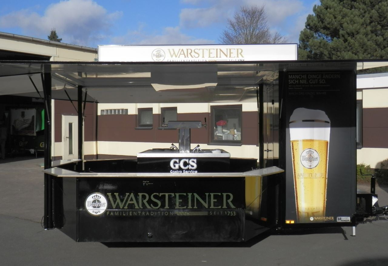 Warsteiner Achteck Bierwagen - Schankwagen mit Kühlzelle, 2-ltg. – 2