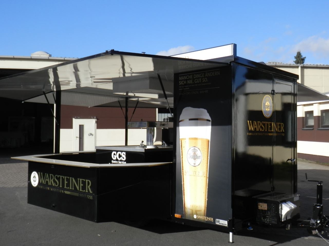 Warsteiner Achteck Bierwagen - Schankwagen mit Kühlzelle, 2-ltg. – 3