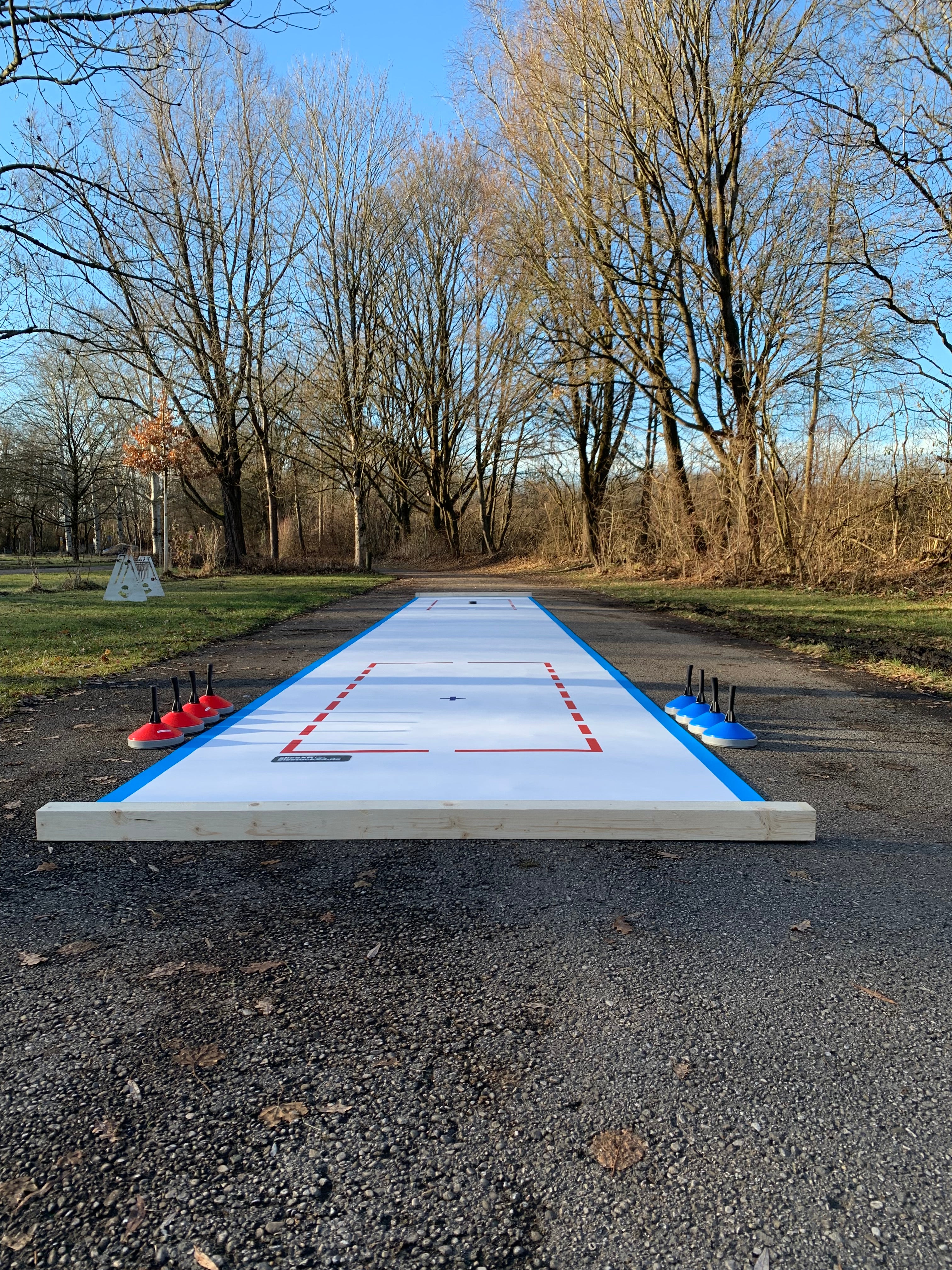 Mobile Eisstockbahn 2x14 Meter❄️ – 2