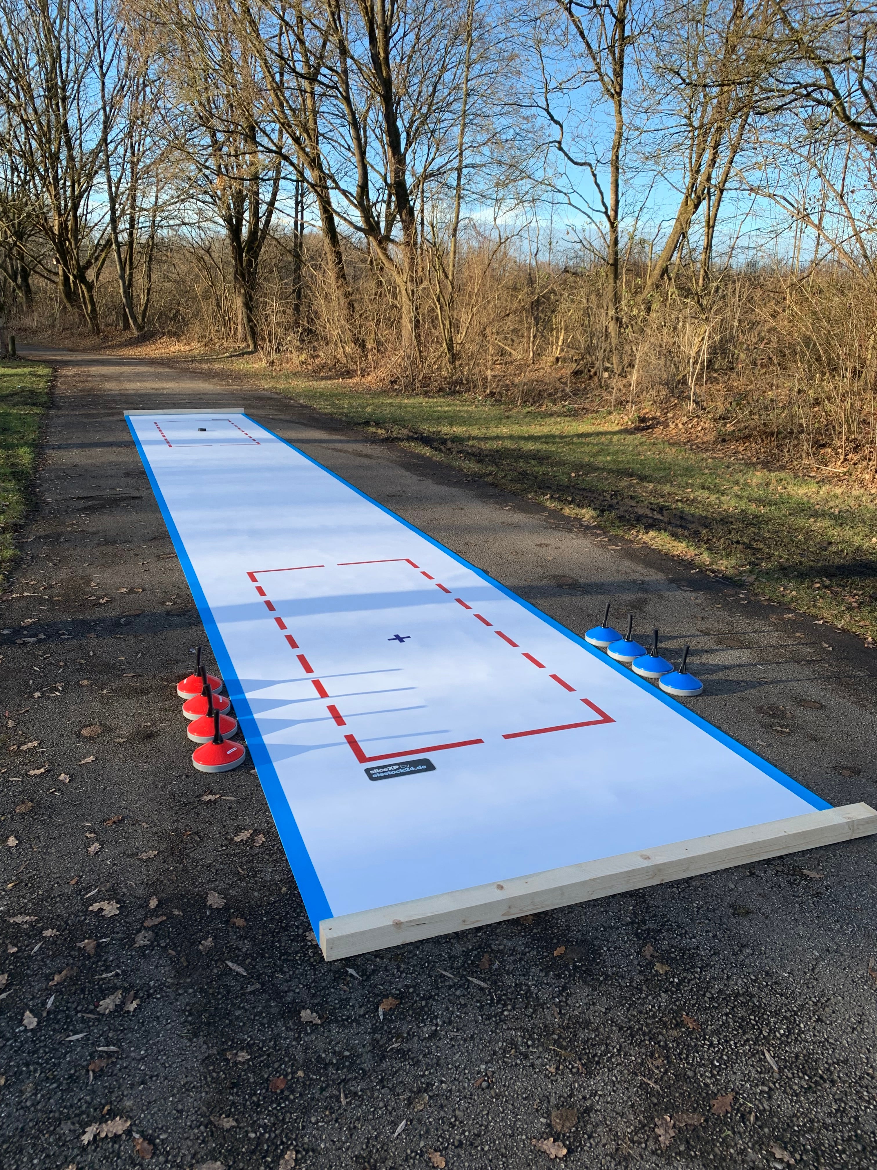 Mobile Eisstockbahn 2x14 Meter❄️ – 3