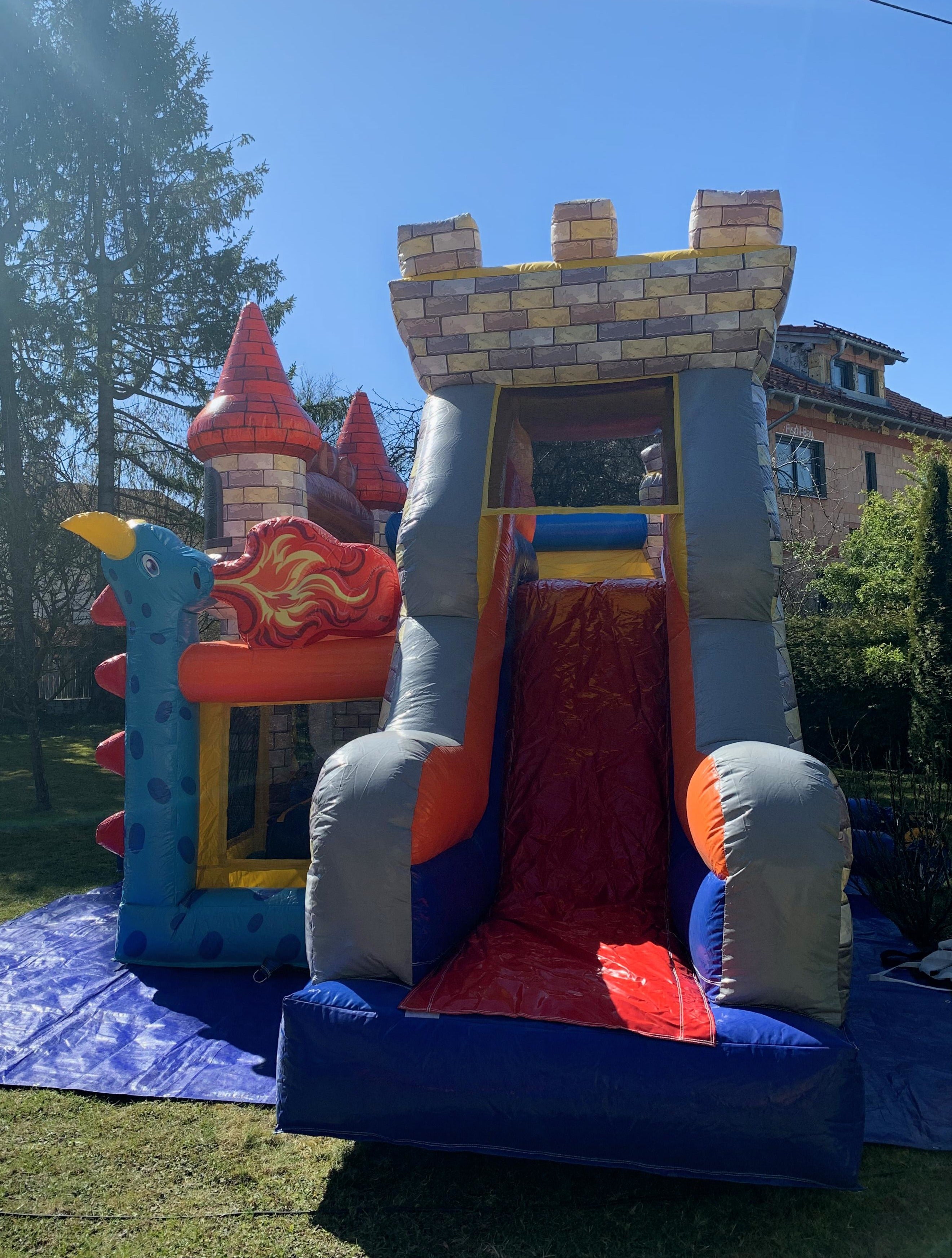 Hüpfburg Ritterburg mit Rutsche mieten | Event – 3