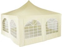 Leichtes Pagodenzelt 4m x 4m mit Seitenteilen