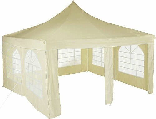 Leichtes Pagodenzelt 4m x 4m mit Seitenteilen – 2