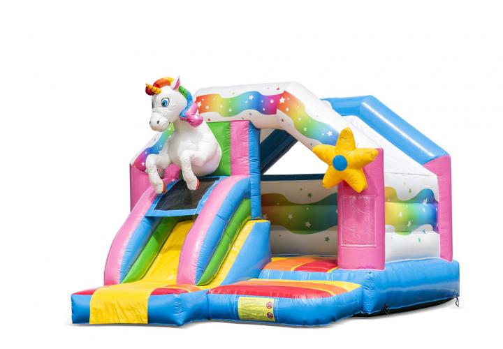 Hüpfburg Einhorn