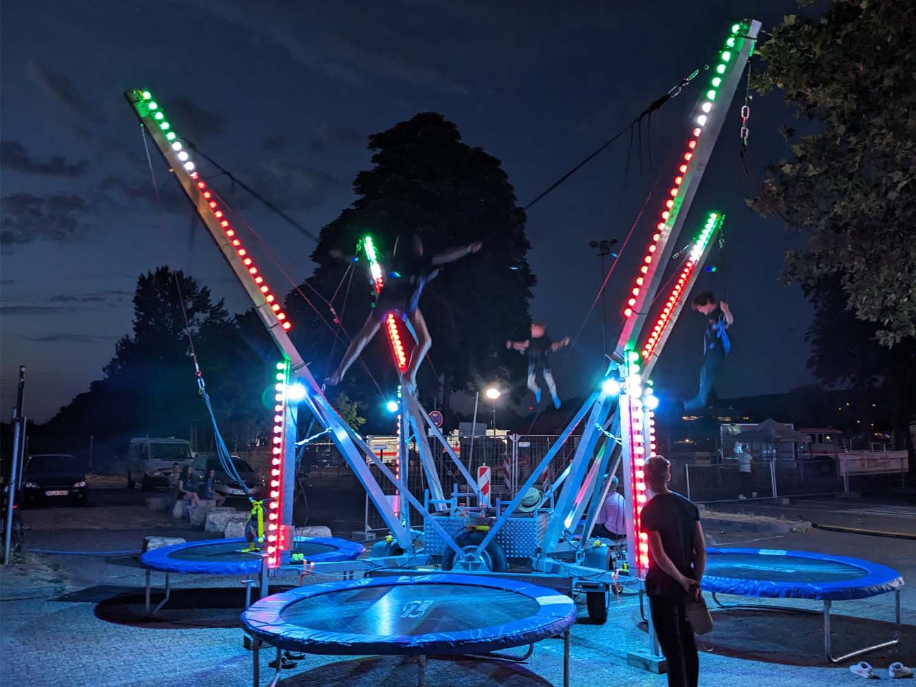 4er Bungee-Trampolin inkl. Betreuungspersonal