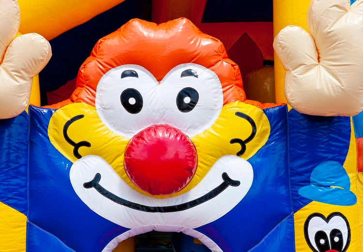 Hüpfburg Multiplay Clown mit Dach – 2