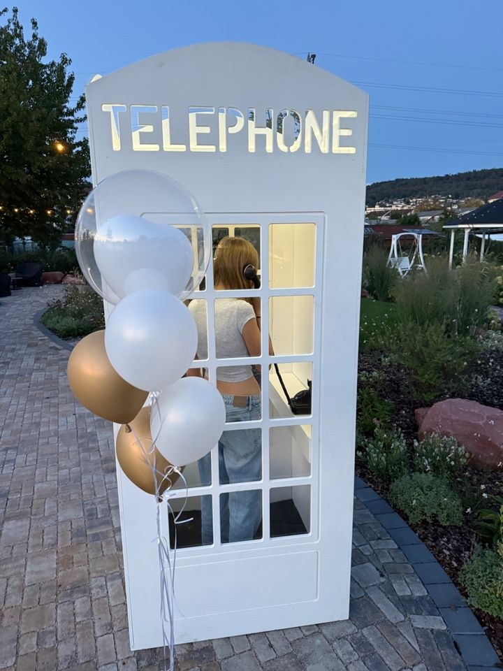 Hochzeits Telefonzelle Audio Gästebuch mieten in Leimen – 4