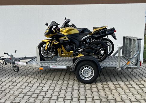 Motorrad-Transportanhänger / Profi Doppel Motorradanhänger 1.300KG