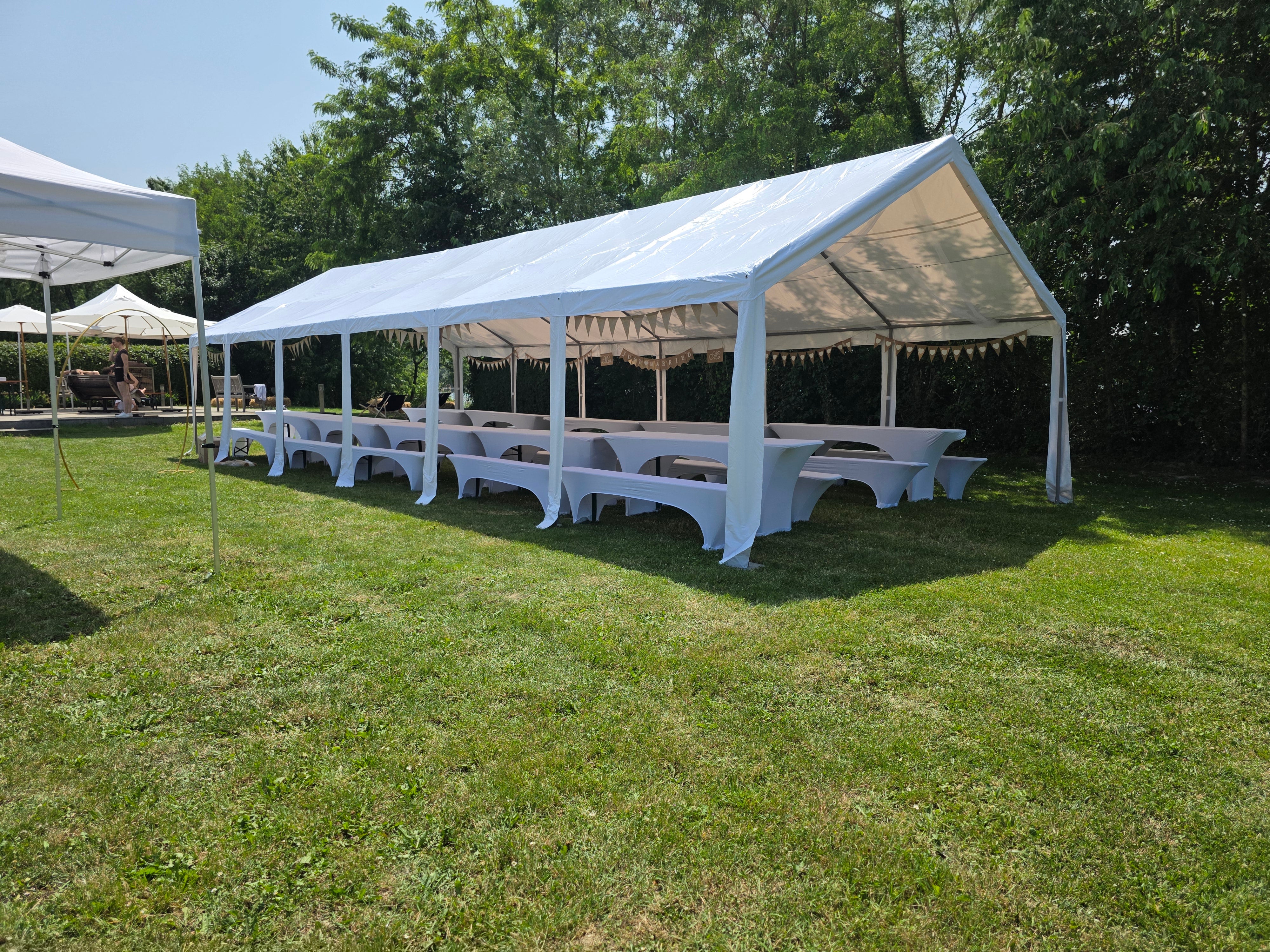 Partyzelt - Hochzeitszelt - 4x8 - 5x10 - 5x12 - Eventzelt - Pavillon - Zelt