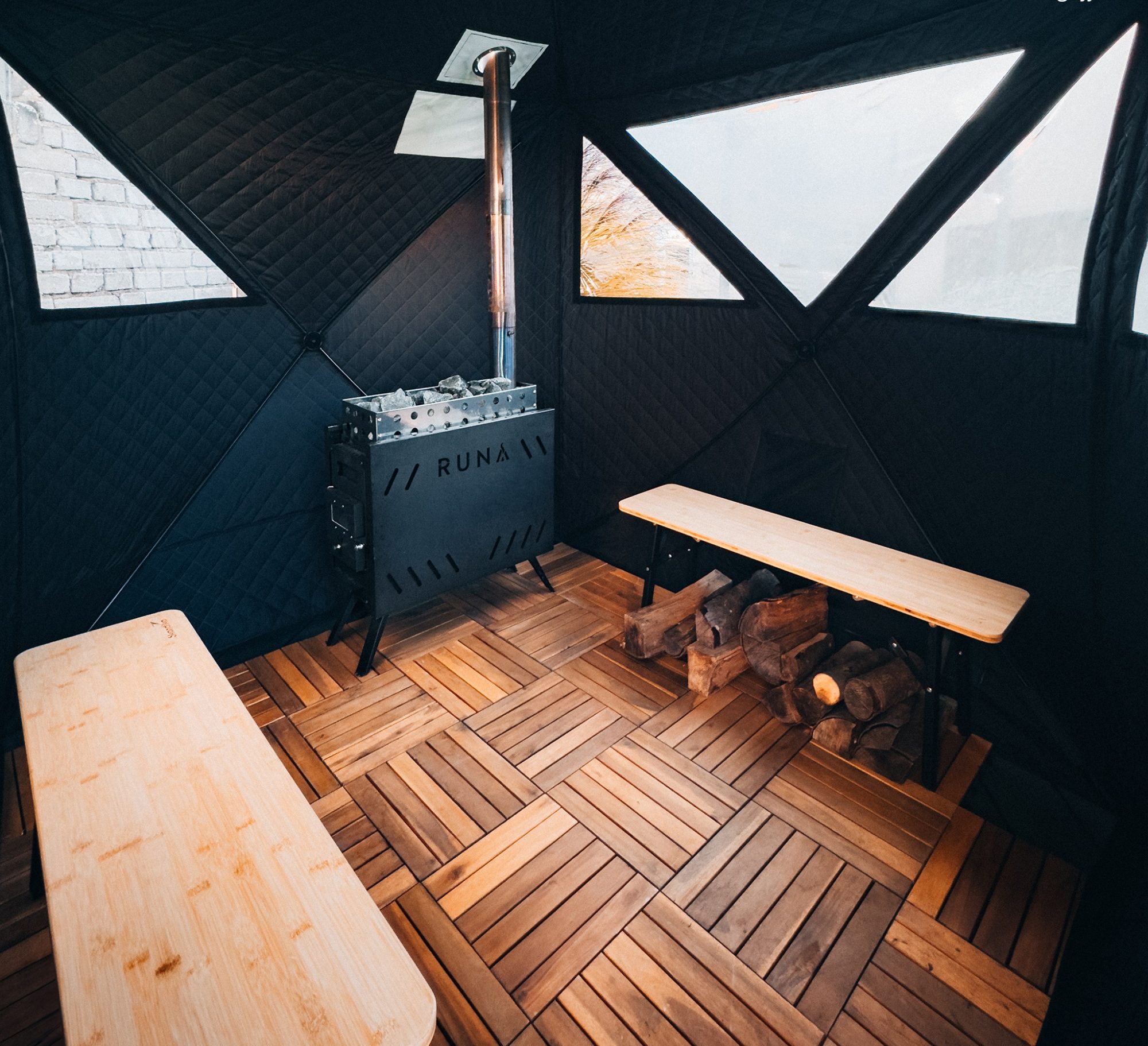 Mobile Zeltsauna Komplettpaket mieten – Speyer / Rhein-Neckar, ab 79 € – 3