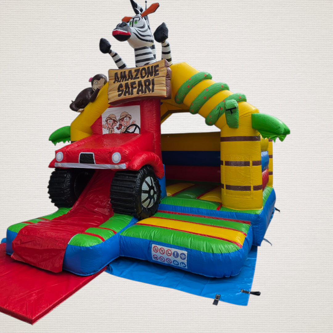 Hüpfburg Amazone Safari mit Rutsche mieten – Speyer / Rhein-Neckar, ab 99 € – 5