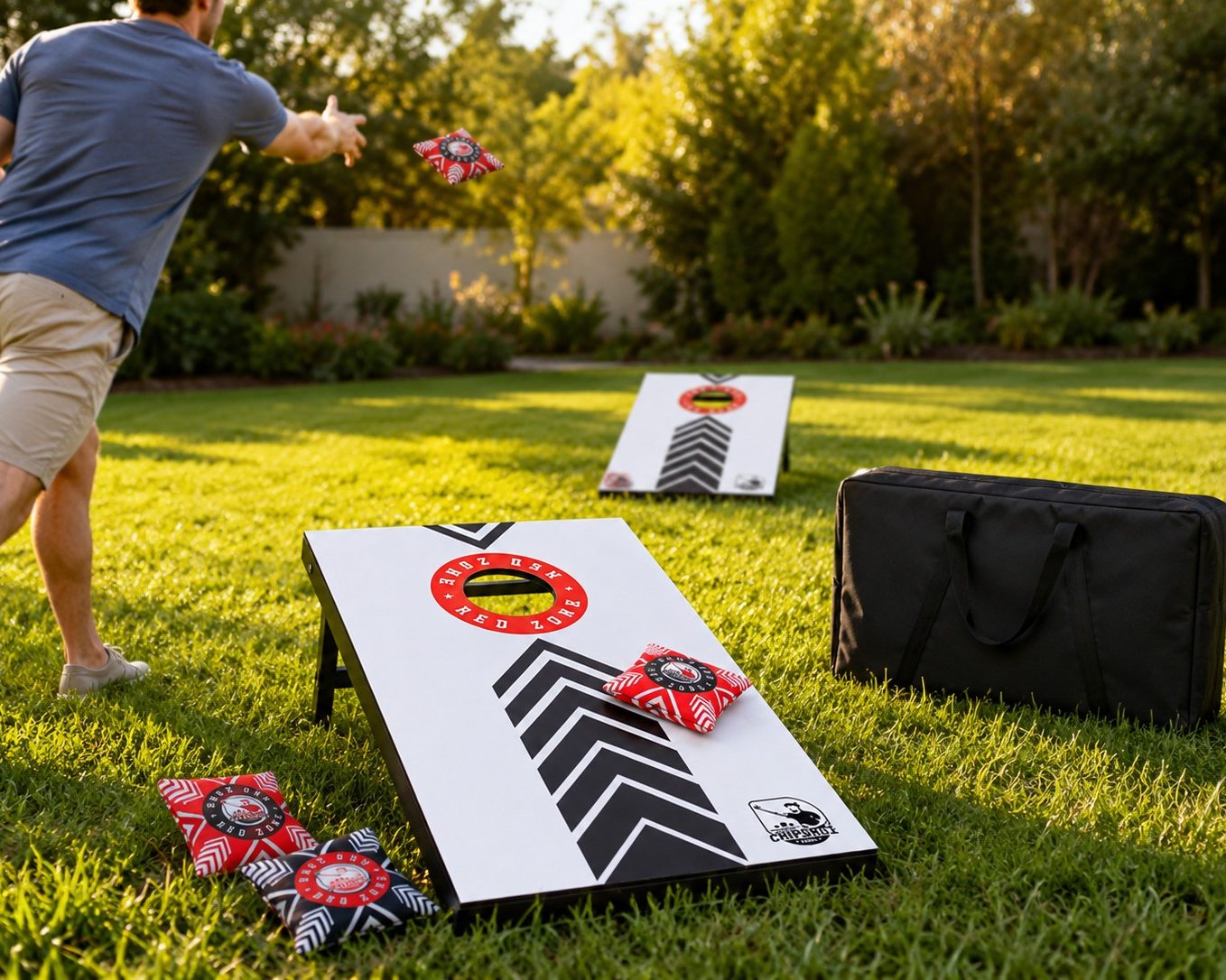 Cornhole-Spiel Red Zone mieten – Speyer / Rhein-Neckar, ab 25 €