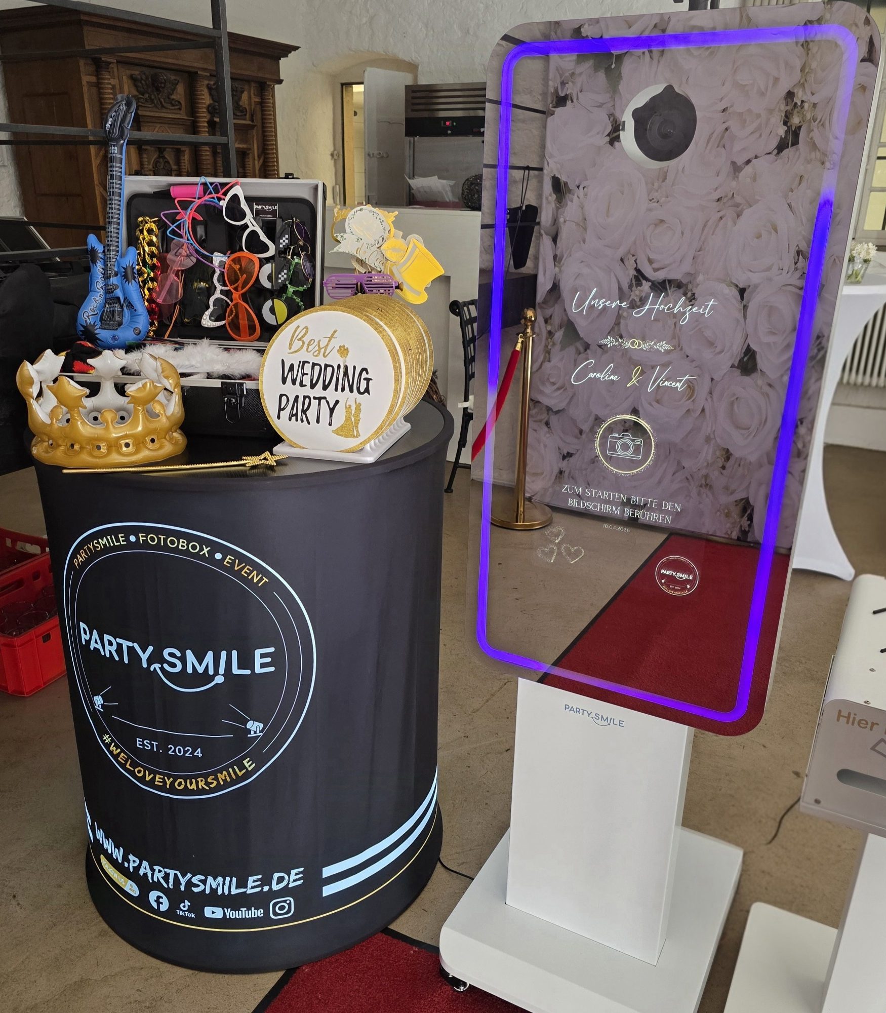 Fotospiegel Magic Mirror small mieten – Speyer / Rhein-Neckar, ab 359 € – 5