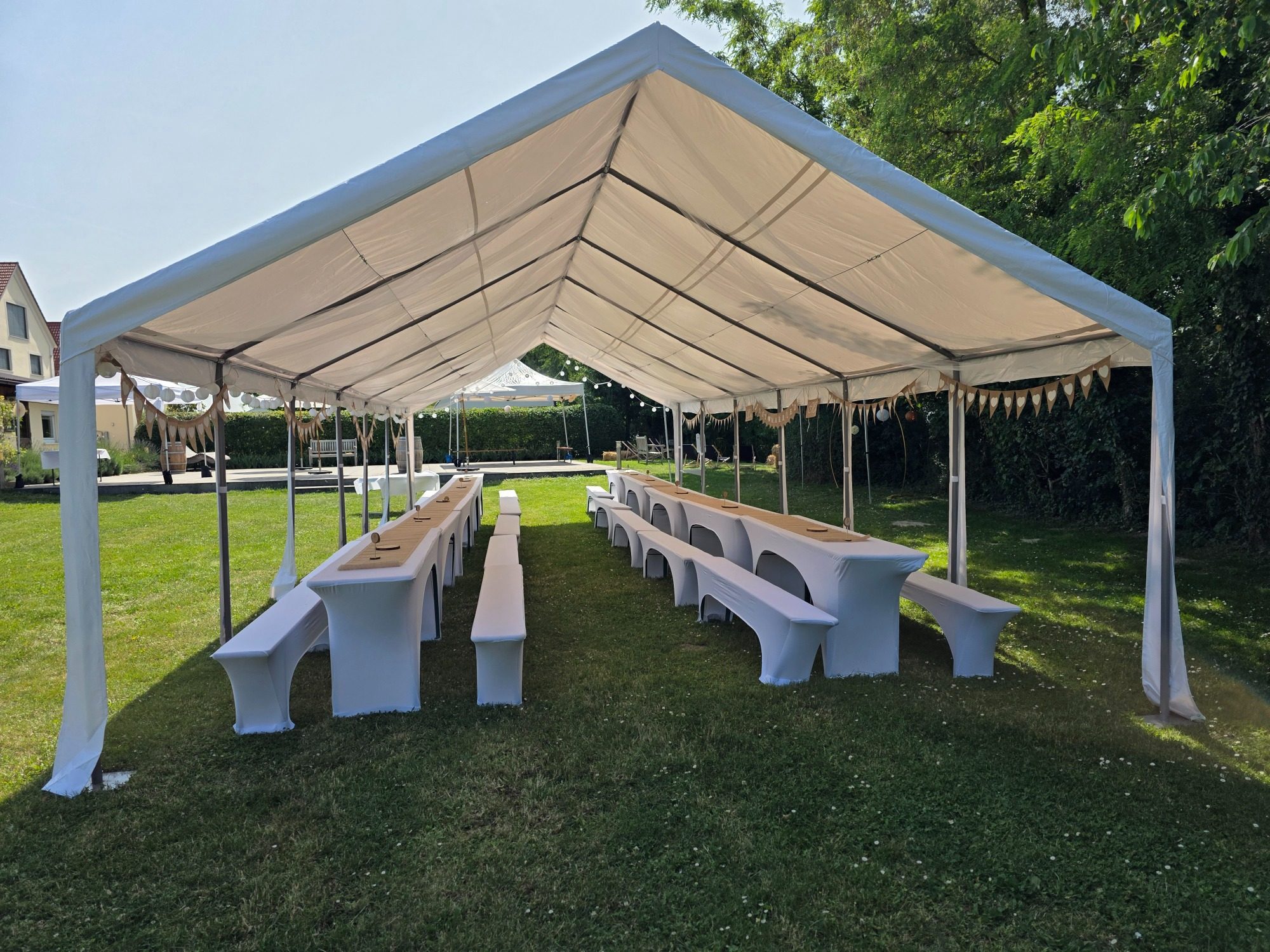 Partyzelt 5x12 m mieten – Speyer / Rhein-Neckar, ab 179 €