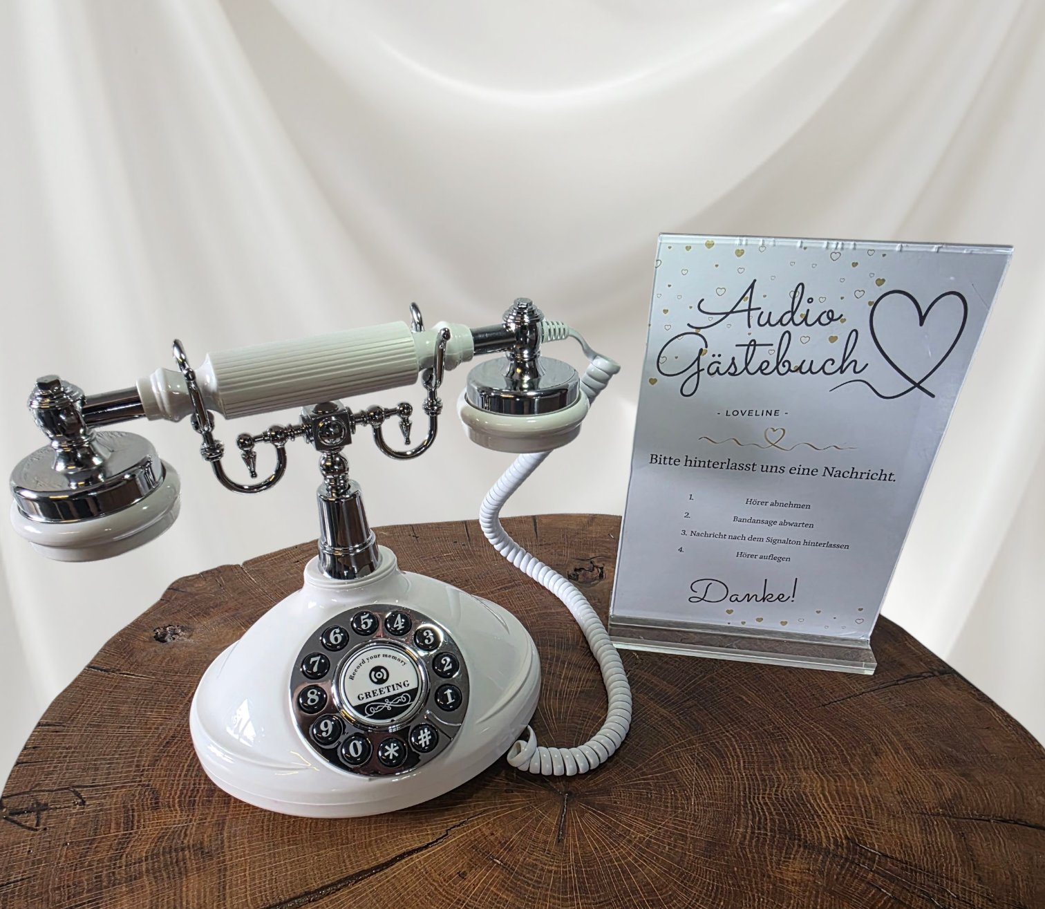 Audio-Gästebuch Retro-Telefon mieten – Speyer / Rhein-Neckar, ab 79 €