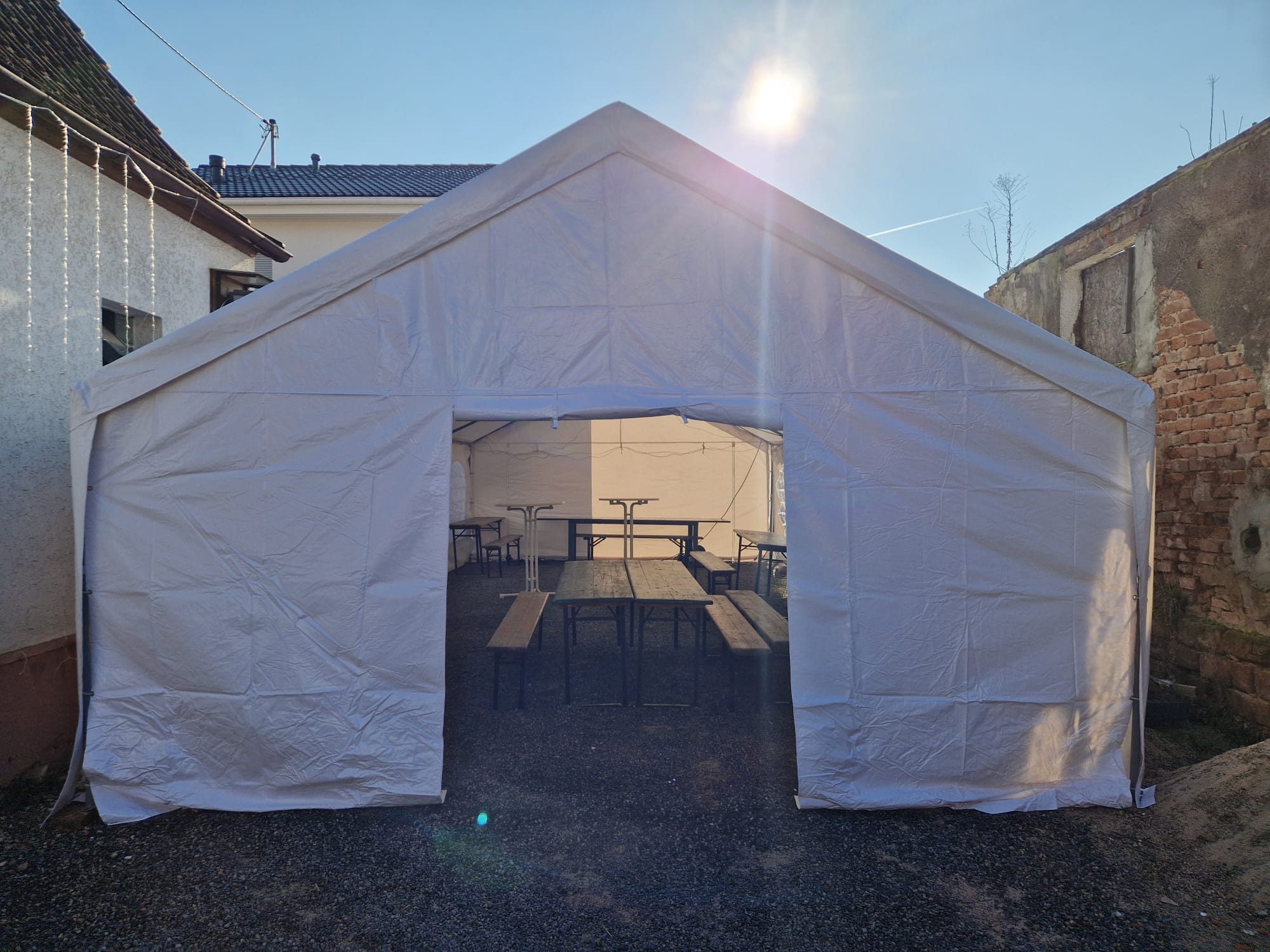 Partyzelt 5x10 m mieten – Speyer / Rhein-Neckar, ab 169 € – 2