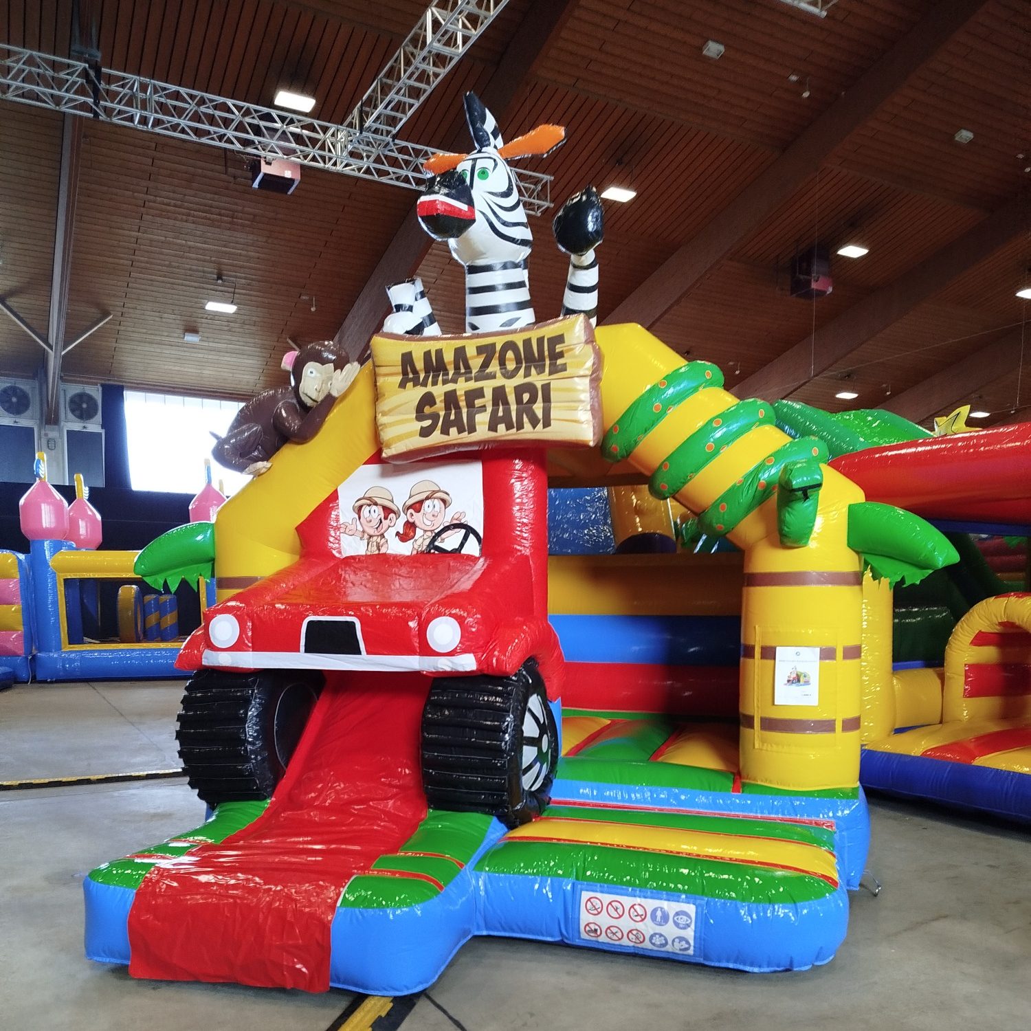 Hüpfburg Amazone Safari mit Rutsche mieten – Speyer / Rhein-Neckar, ab 99 €