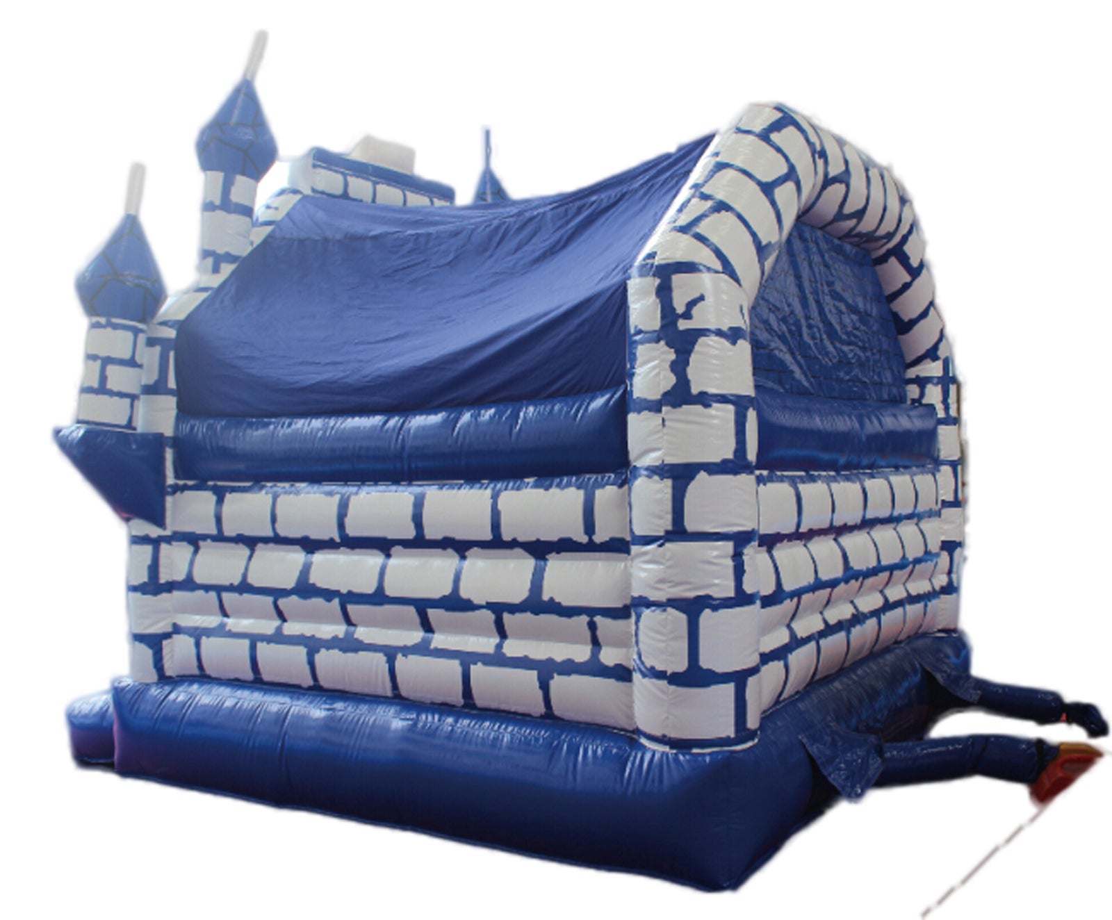 Hüpfburg blauer Ritter besonders schön in Form einer Ritterburg – 4
