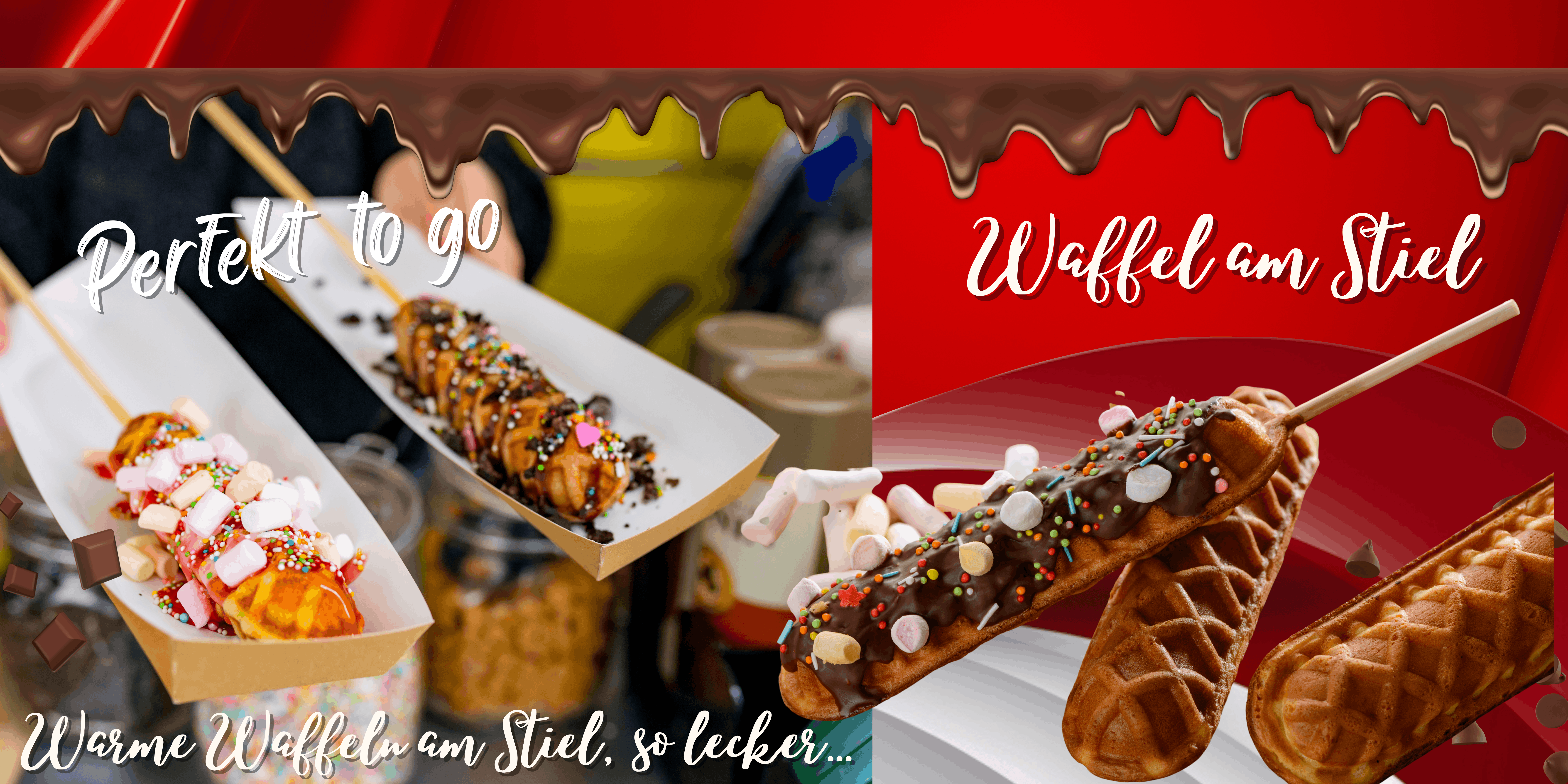 Leckere Waffeln & Hotdogs am Stiel – Mietgerät für Feiern