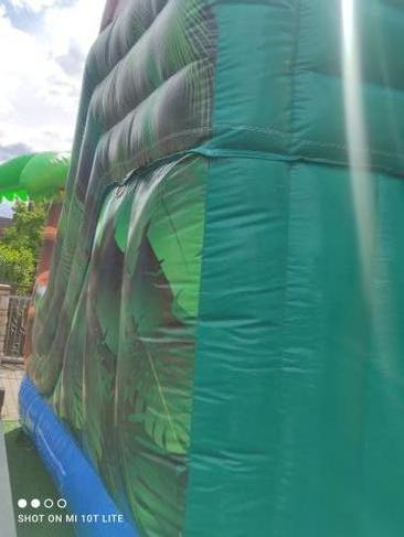 Profi Hüpfburg Luftburg Springburg Dino Vulkan mit Rutsche Jungentraum günstig leihen mieten in Mittelfranken Nürnberg Fürth Erlangen Ansbach Schwabach Lauf Zirndorf Roth – 3