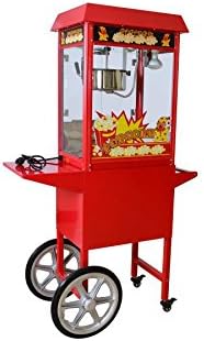 Profi Popcornmaschine mit Wagen Popcornmaker XXL Fun Food Event Party Messe frisches warmes Popcorn