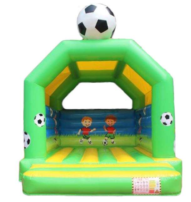 Profi Hüpfburg Luftburg Springburg Fussball mit Dach Jungentraum günstig leihen mieten in Mittelfranken Nürnberg Fürth Erlangen Ansbach Schwabach Lauf Zirndorf Roth