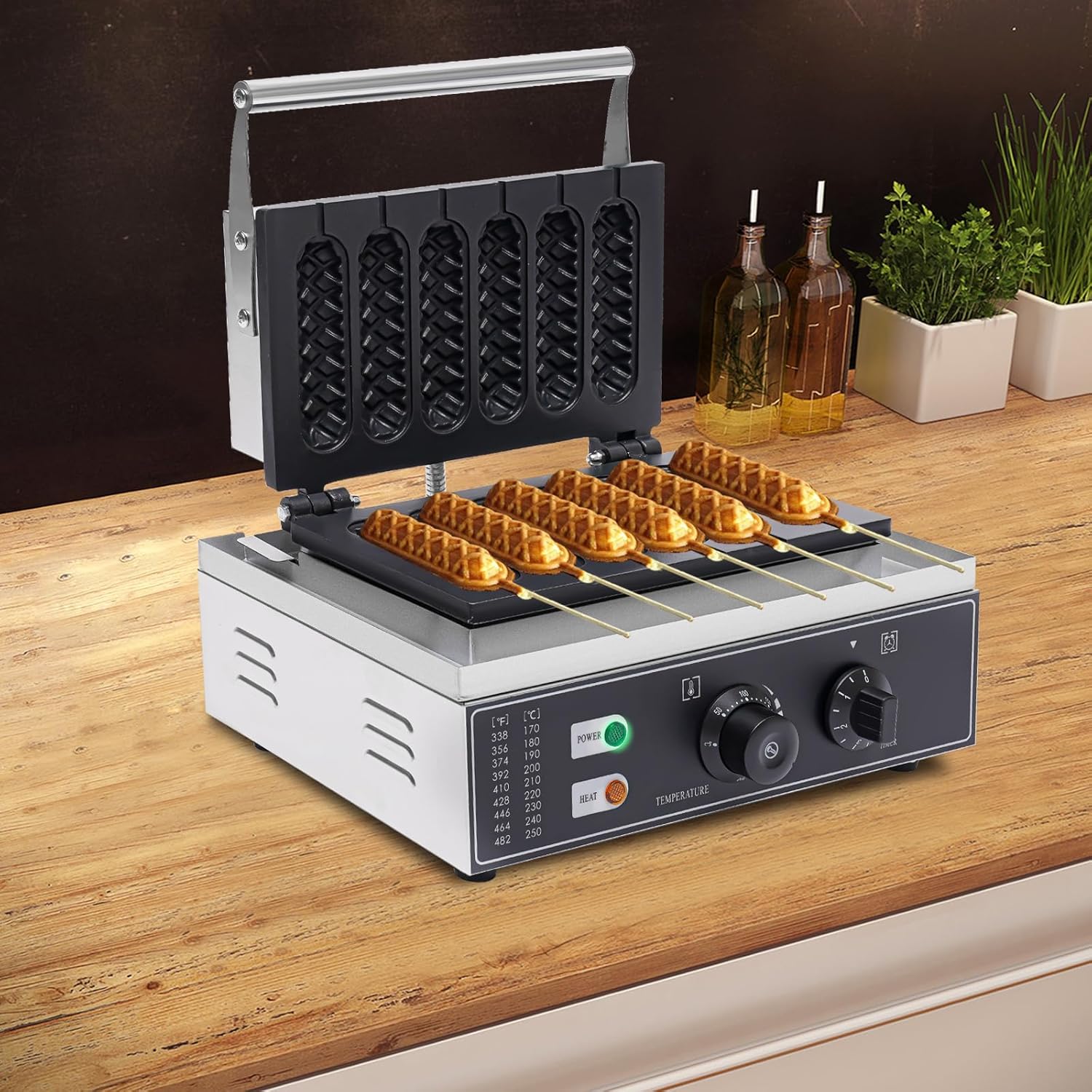 Leckere Waffeln & Hotdogs am Stiel – Mietgerät für Feiern – 3