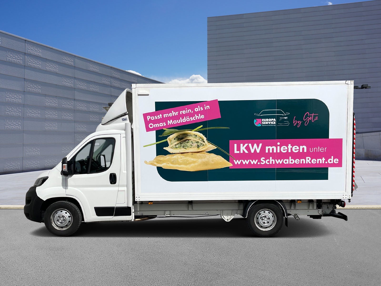 Transporter Koffer 3,5T LKW 4,1 Ladefläche Ladebordwand Ladebühne