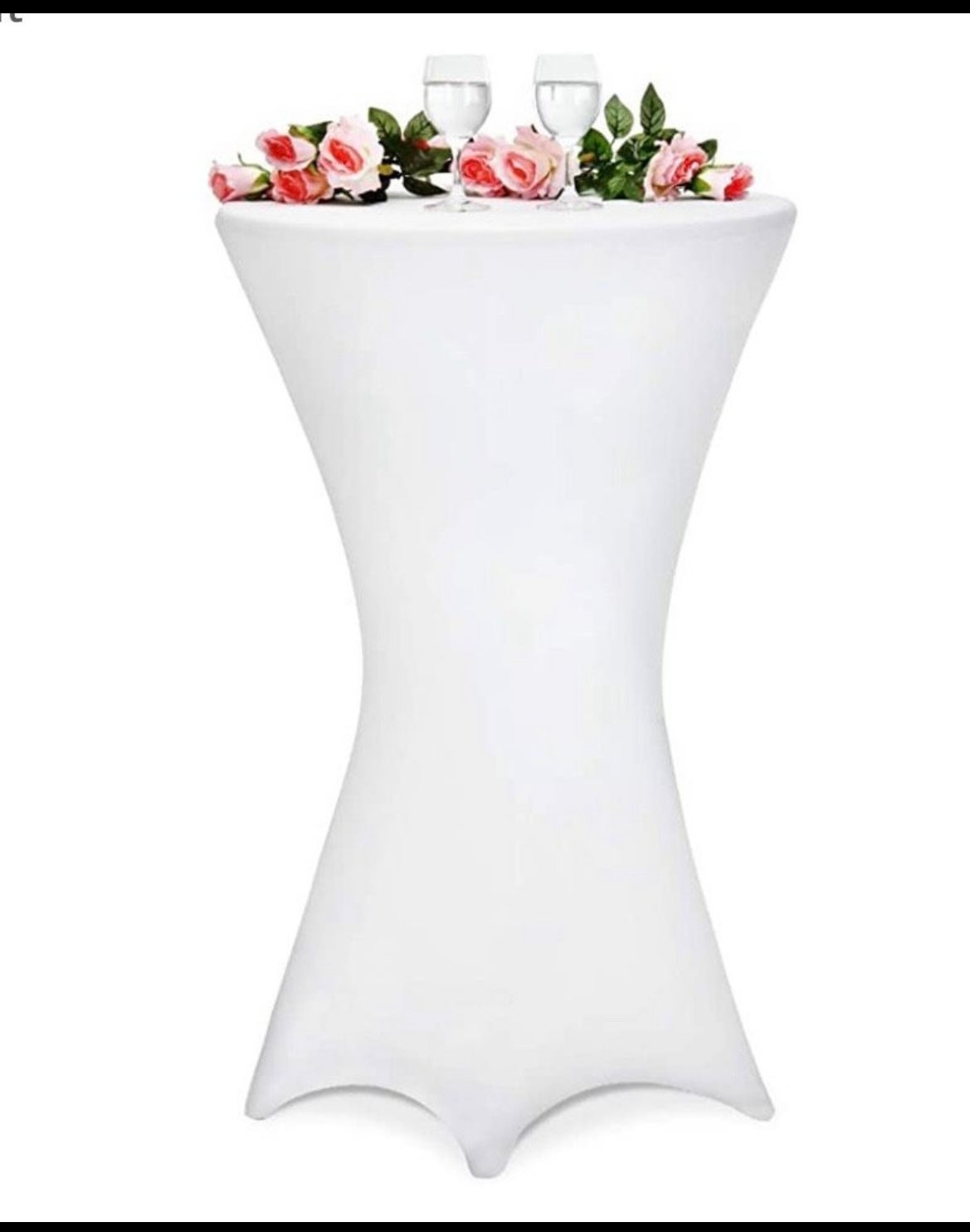 Stehtischhussen 80cm weiß – 2